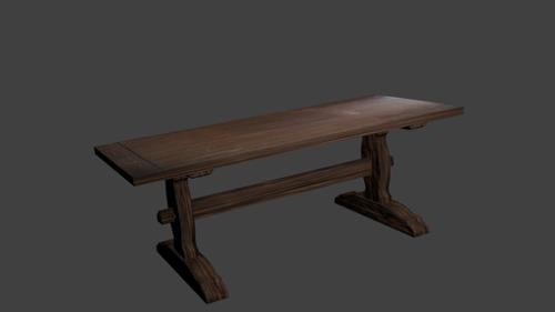 Simple wooden table preview image